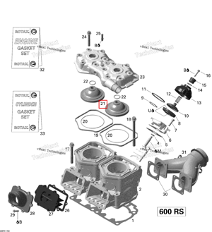 Combustion Chamber вставка Ski-Doo 420623356