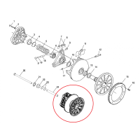 1322838 Вариатор ведущий в сборе для снегоходов Polaris WIDETRAK LX 1321738/0400-0188