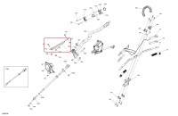506153385 Основание крепления рулевого вала для снегоходов Ski-Doo SUMMIT G5 506153385