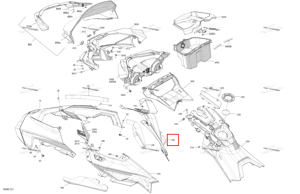 Neo жёлтый правый капот модель Neo жёлтый Ski-Doo 517307353