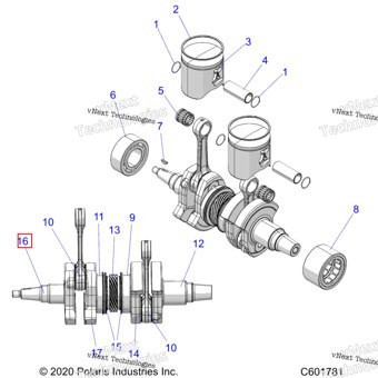 5144983 CRANKWEB 74 мм магнето