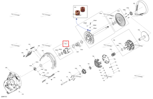 Кулачок ведомый вариатор в сборе c to 100 c3 Ski-Doo 417127923