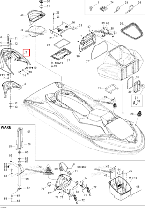 Поручень чёрный Sea-Doo 269000722