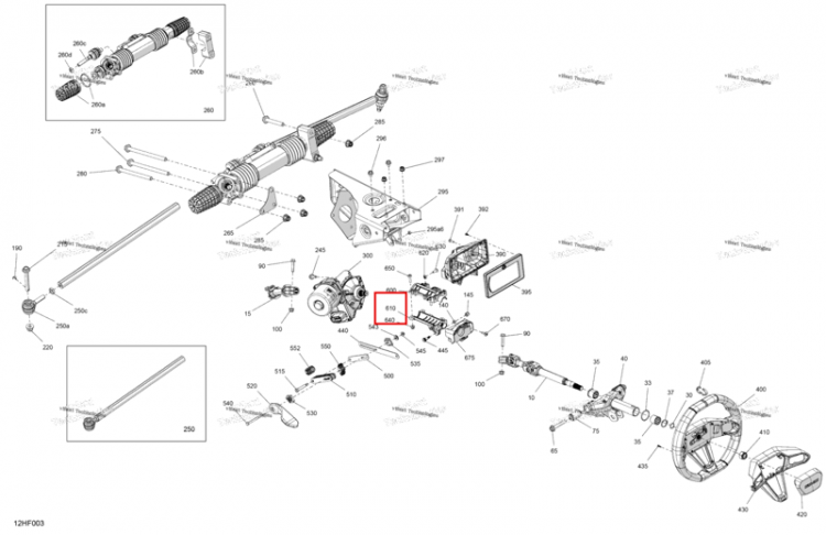 Under блок корпус Can-Am Maverick Turbo RR XRS (2026) (709402644)