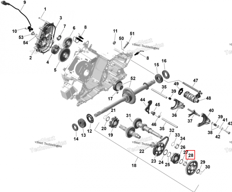 Игольчатый подшипник Can-Am Outlander 4x4 XT 1000R (2025) (420632075)