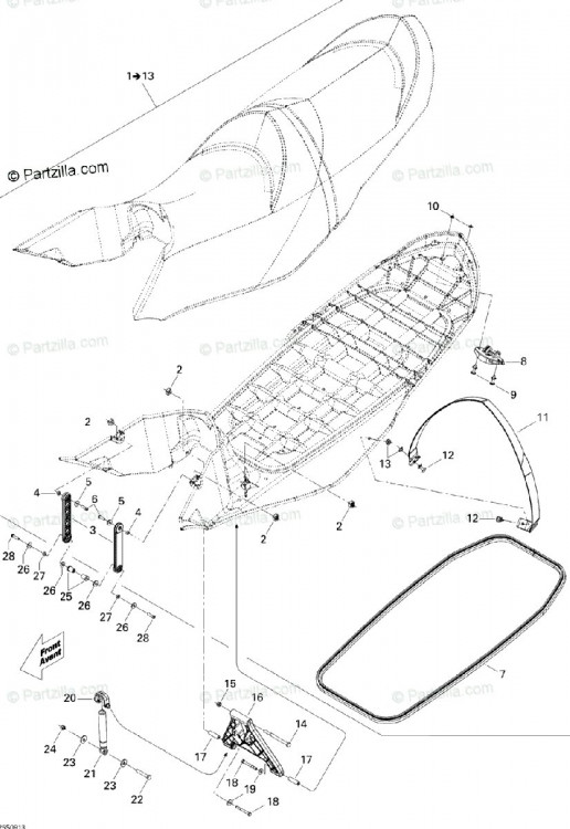 269501699 BRAS CENTRAL   *CENTER ARM  Центральная петля