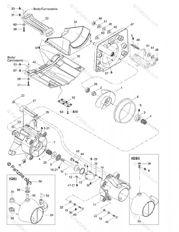 271000670 COUVERCLE TURB.*COVER-IMPELLER  Крышка корпуса водомета