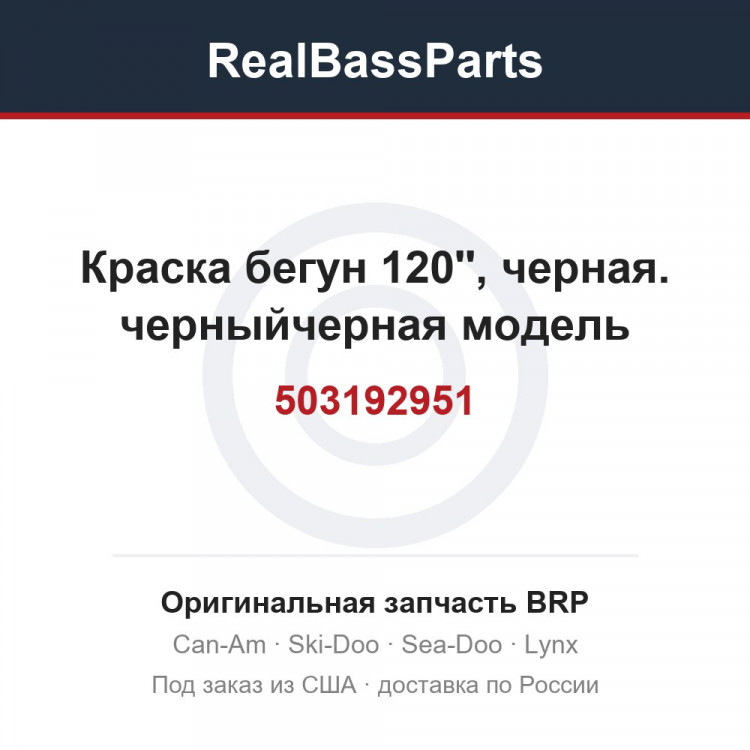 503192951 Краска бегун 120'', черная. черныйчерная модель
