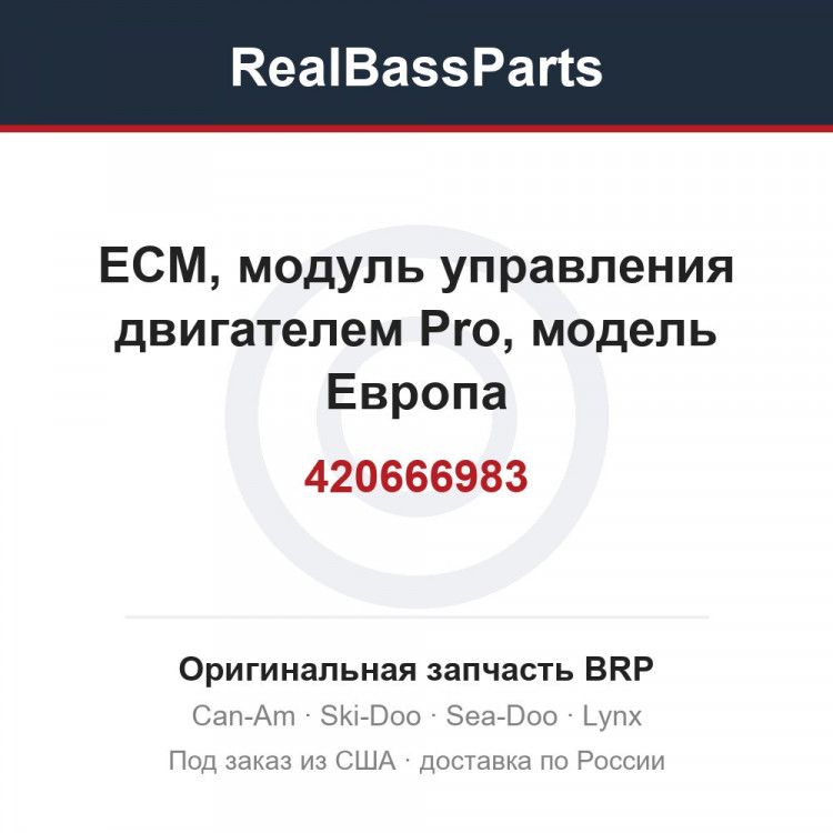 420666983 ECM, модуль управления двигателем Pro, модель Европа
