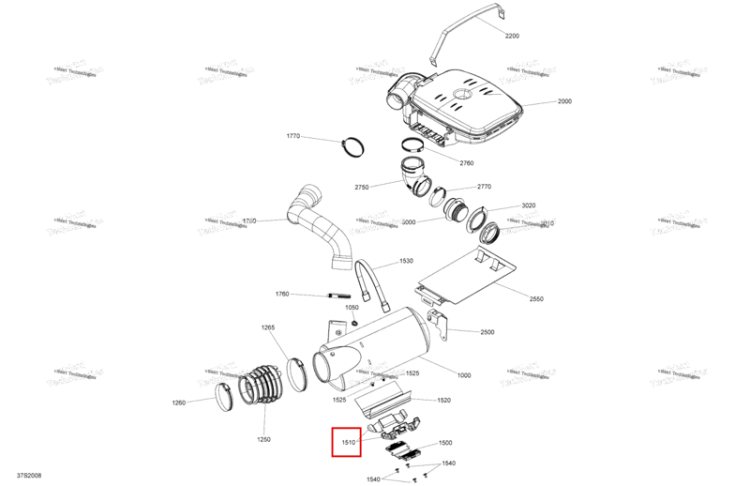 Упор Sea-Doo GTX 300 (2020) (274001721)