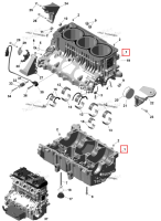 Двигатель блок в сборе включает no 1 11 Sea-Doo RXP 325 X (2026) (420894345)
