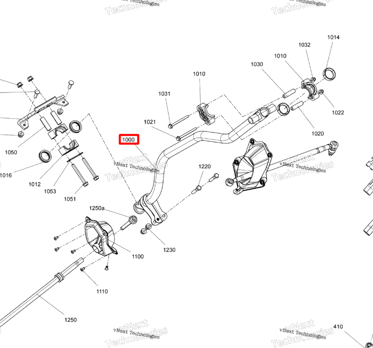 506153014 Вал рулевой Ski-Doo