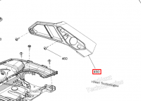 508001136 Сетка впуска левая Ski-Doo