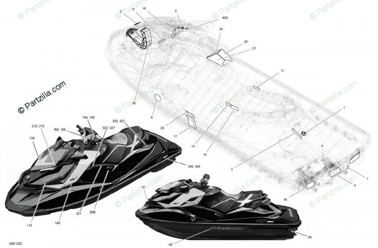 219903512 DECALQUE SEADOO*SEA-DOO DECAL