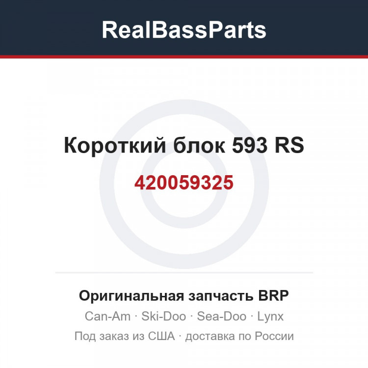420059325 Короткий блок 593 RS