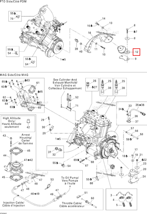 Резиновая опора чёрный Sea-Doo 270000633