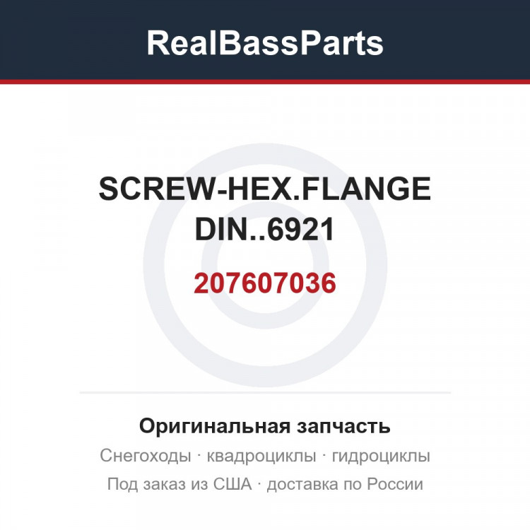 207607036 SCREW-HEX.FLANGE DIN..6921