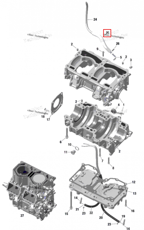 Protection трубка 150 мм Ski-Doo Summit 850 E-TEC Turbo R X (2024) (420660702)