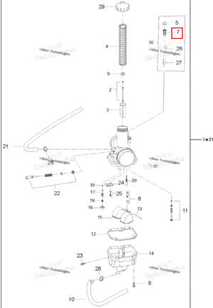 Фиксатор направляющая Can-Am 707200213