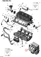 REBUILT длинный блок 1503 NA Sea-Doo GTX (2016) (421000641)