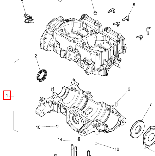 2205651 Постель коленвала