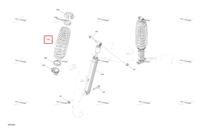 Carbon чёрный компрессионный пружина Can-Am 706004888