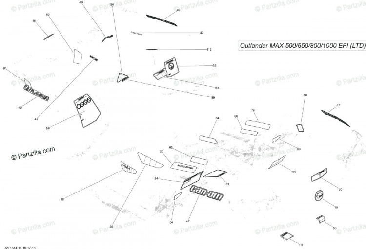 704904327 DECALQUE XT MAX*XT MAX DECAL