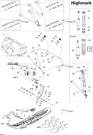 Пружина Europe Ski-Doo 505071840