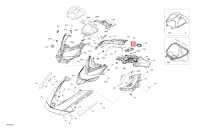 517306583 Крышка консоли левая 19+ Ski-Doo