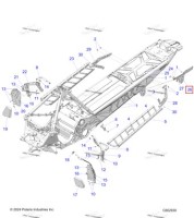 5145269-067 Накладка задний левый обработанный чёрный