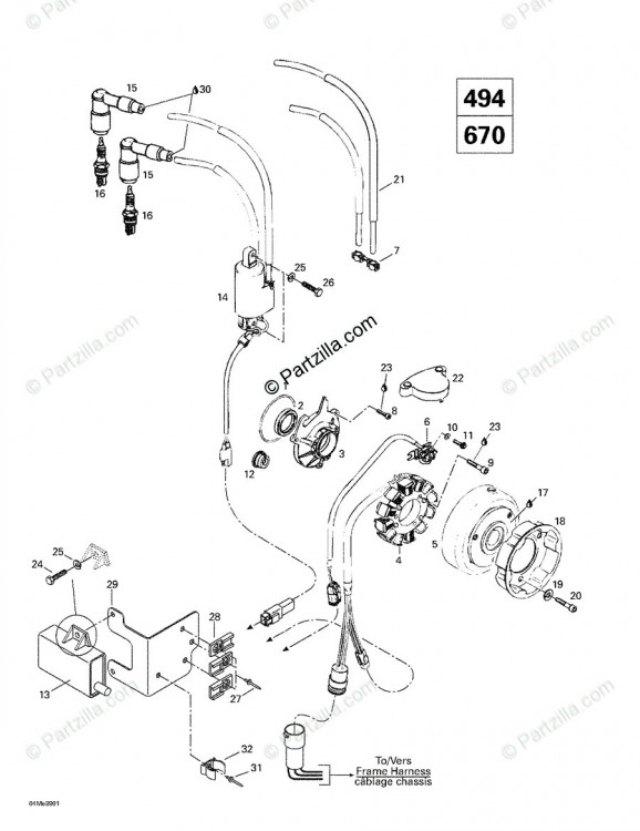 410922905 Skandic Wide Track LC 2000 Магнето 12v 220w (494)