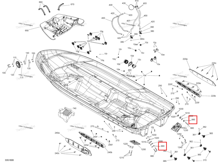 Шайба плоская Sea-Doo RXP 300 (2018) (279000336)