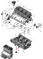 Torx винт фланцевый M10 × 1.25 Sea-Doo RXP 325 X (2026) (420641121)