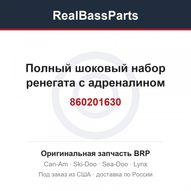 860201630 Полный шоковый набор ренегата с адреналином