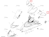 Левый корпус жёлтый модель RXT чёрный / жёлтый Sea-Doo RXT (2016) (269502207)
