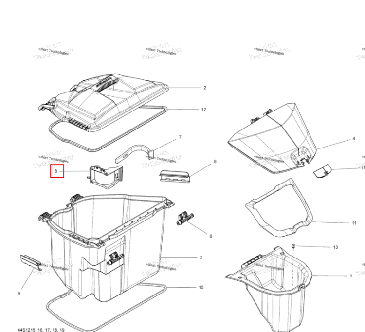 Extinguisher опора Sea-Doo RXT-X 260 RS (2012) (269501501)