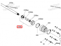 295501205 Кольцо карбоновое комплект Sea-Doo 295501199 295501153