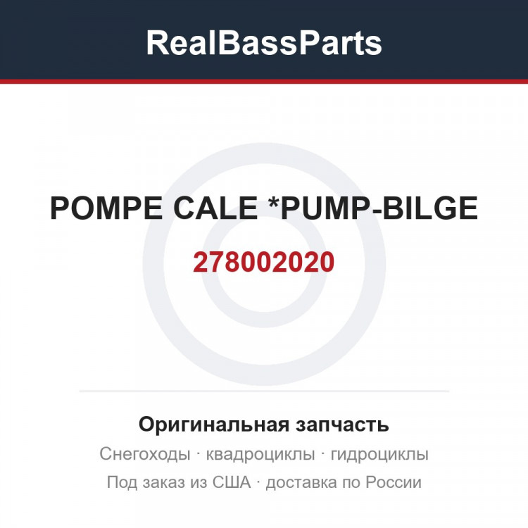 278002020 POMPE CALE     *PUMP-BILGE