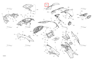 Лобовое стекло 440 мм Ski-Doo 517307976