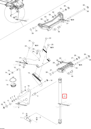 Gas амортизатор Sea-Doo 269500937