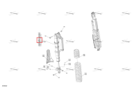 Правый задний амортизатор Included 135 a to 135 a 5 Can-Am Maverick Turbo RR XRC (2022) (706004566)