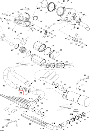 Шланг переходник Sea-Doo 274001313