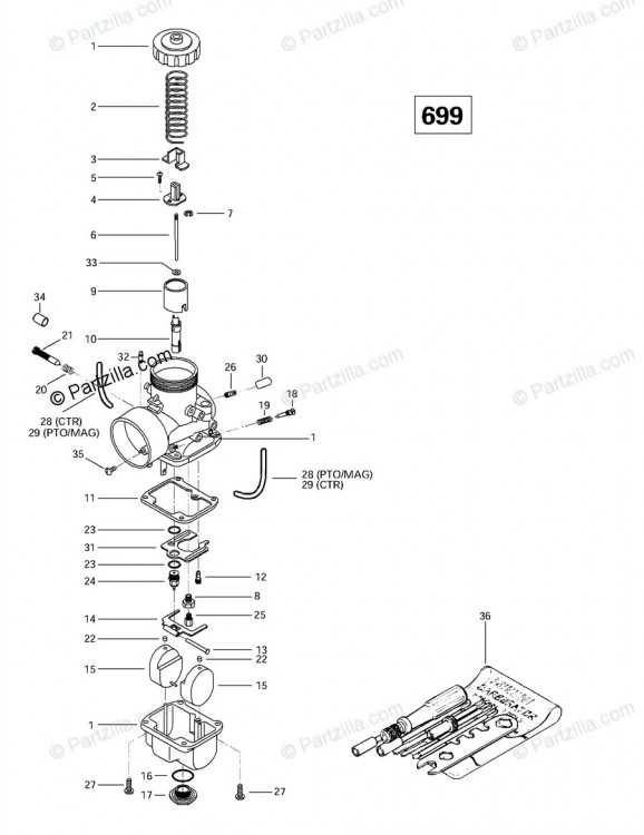 404106000 GICLEUR MJ 350 *JET-MAIN 350  жеклер