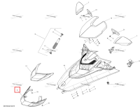 Чёрный передний Cosmetic Sea-Doo RXT (2016) (269501756)