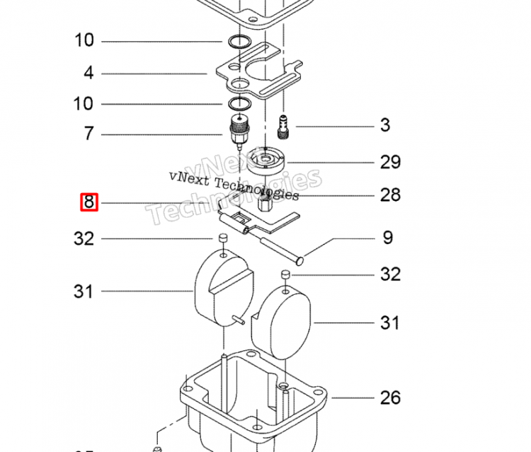 404107600 Рычаг поплавка Ski-Doo 