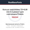 3084344 Кольцо поршневое 72/+0,50 mm 2-й ремонт для снегоходов Polaris WIDETRAK LX 500 3084344