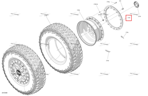 Глубокий чёрный Bead замок Can-Am 705403667