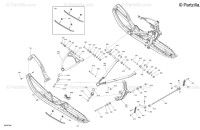 505075207 Рычаг нижний левый 32 Ski-Doo