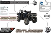 704910409 Наклейка Can-Am для квадроциклов Can-Am