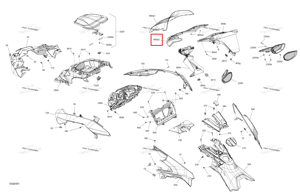 Лобовое стекло опора Ski-Doo 517307974